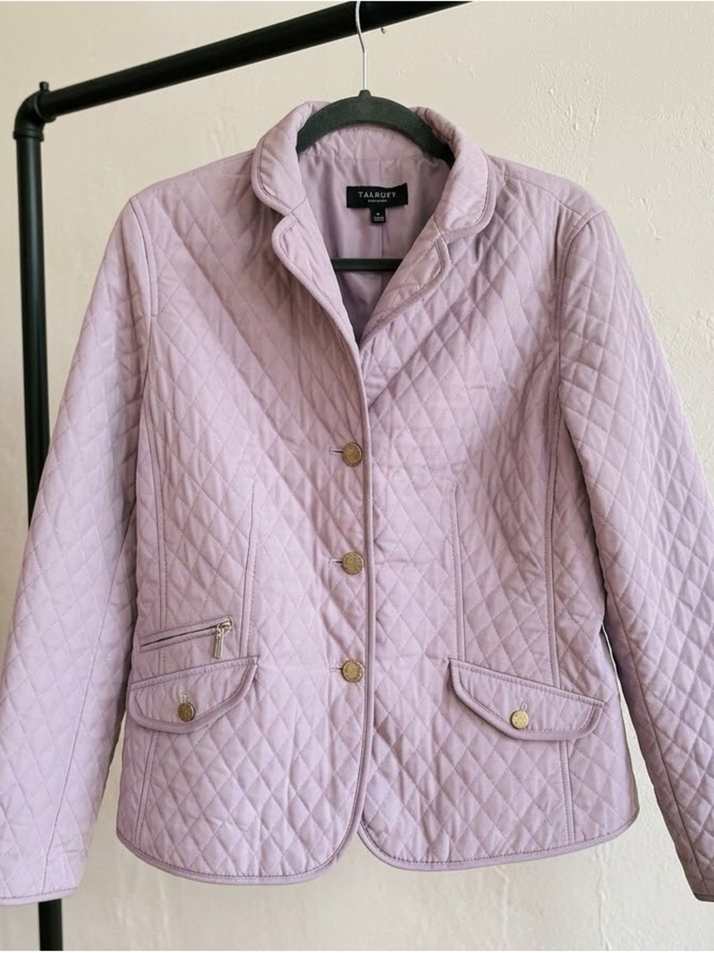 Talbots Light Lavender Quilted Barn Jacket
